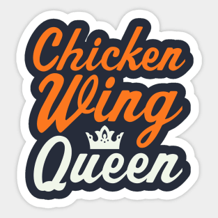 Buffalo Chicken Wing Queen Chicken Wings Lover Sticker